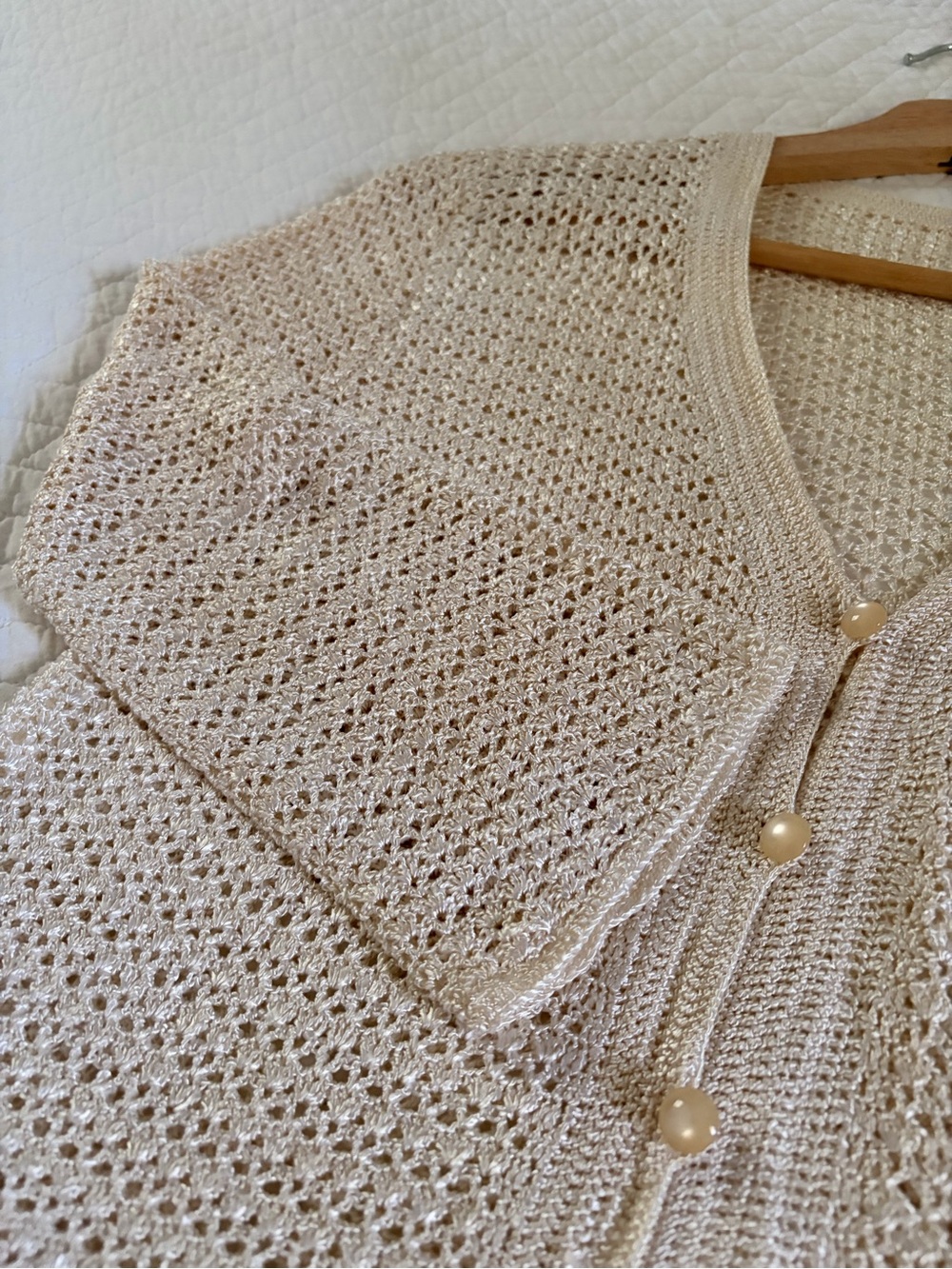 Raw Silk Handmade Cardigan